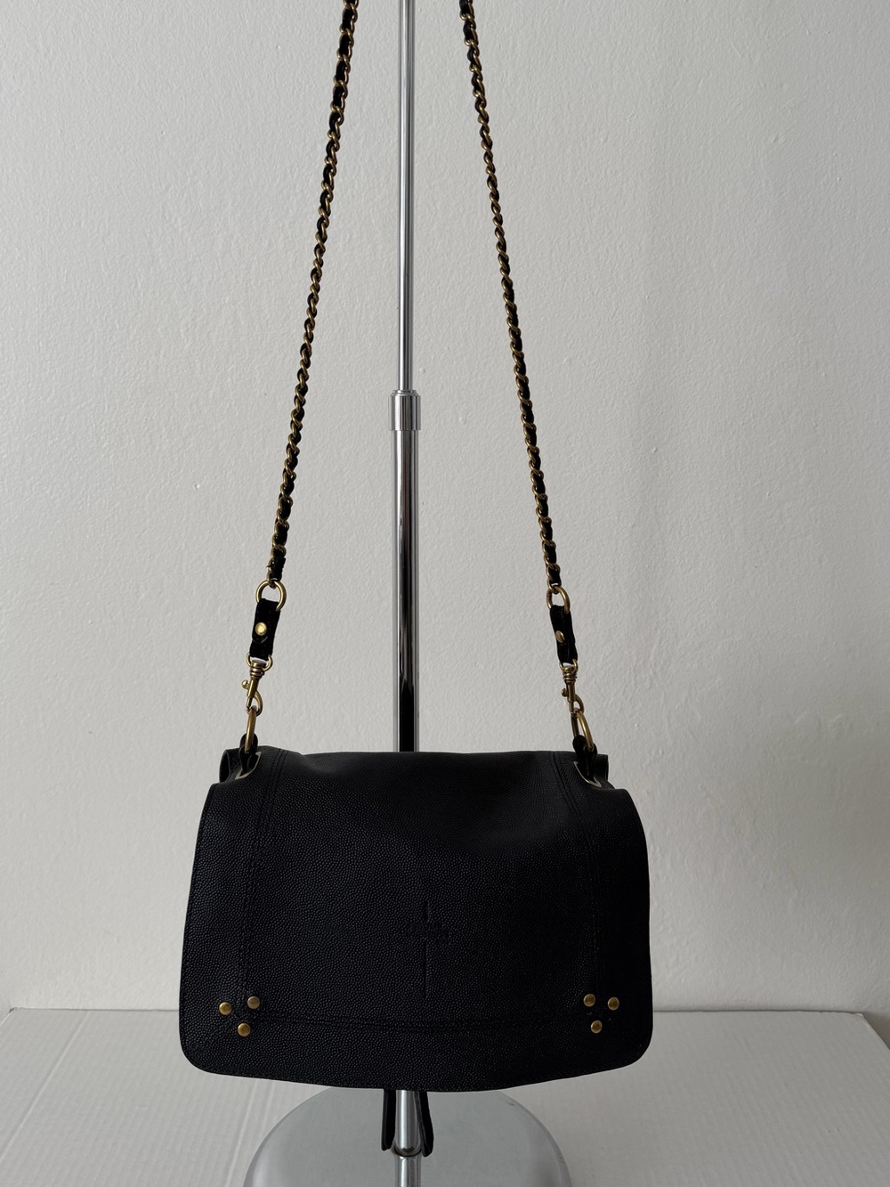 Jérôme Dreyfuss Bobi black leather crossbody bag